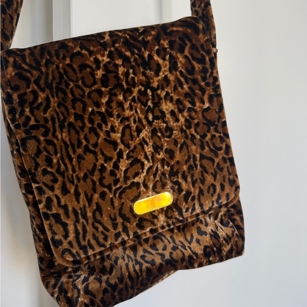 Leopard Print Messenger Bag